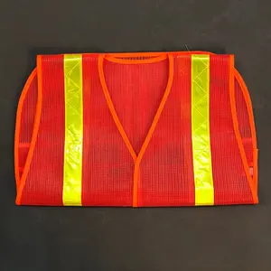 Colete de malha de segurança reflexiva hi vis