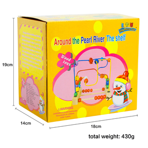 Hot Sale Kinderspiel zeug neuen Stil Holz perlen um drei Draht Vogels pielzeug - Product Image 6