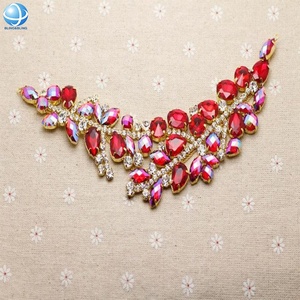 Applique di strass di cristallo di colore personalizzato <span class=keywords><strong>per</strong></span> cucire su Costume abito <span class=keywords><strong>da</strong></span> sposa abito <span class=keywords><strong>da</strong></span> <span class=keywords><strong>sera</strong></span> decorazione <span class=keywords><strong>accessori</strong></span> - Product Image 6