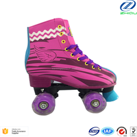 Patins à roulettes quad à roues lumineuses LED en PU, fourniture d'usine, Patines Soy Luna 4 roues