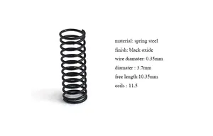 Helical Coil Spring Hongsheng Heavy Duty Large Diameter Metal Coil Helical Compression Spring For Machinery