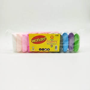 Arcilla de colores de secado al aire, suave y ligera, juego de <span class=keywords><strong>12</strong></span> piezas, plastilina inteligente para modelar, compuesto para hacer slime esponjoso. - Product Image 4