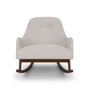 Silla Mecedora Moderna de Madera y <span class=keywords><strong>Goma</strong></span> con Tapicería de Tela <span class=keywords><strong>para</strong></span> Personas Mayores - Product Image 1