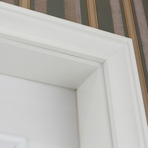 Personalizza il design del modello della porta principale della casa di casa singola foglia + il prezzo della porta dell'appartamento in legno bianco