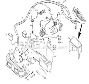 El sistema eléctrico de la Asamblea Jinma 450 454 Tractor repuestos espaÃ a