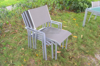 Ensemble de Table à manger de patio d'extérieur, chaise de bar, mobilier de jardin pour hôtel, de qualité supérieure, 2 pièces