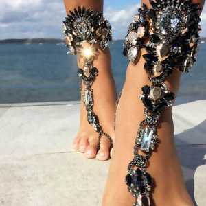 Europa Accessori di Moda Elementi Popolari <span class=keywords><strong>Cavigliera</strong></span> Oro <span class=keywords><strong>Argento</strong></span> Esagerazione del Metallo Diamante <span class=keywords><strong>Cavigliera</strong></span> Per Le Donne E Le Ragazze Regali - Product Image 2