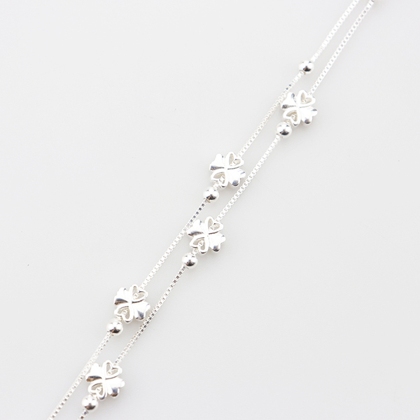 2018 Vintage Réglable trèfle charme bracelets qualité 925 argent bijoux monde meilleur bracelets pour les femmes