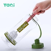 Bouteille d'eau de sport en plastique YAQI 1000 ml, gourde pour boire