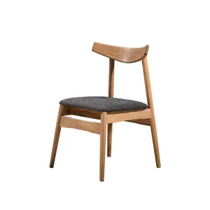 Los modelos simples relajante de comedor de madera maciza silla de madera