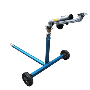 One set customize small wheel cart with one rain gun sprinkler simple irrigation system