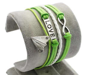 Bracelet de cheville et de poignet à 8 motifs et amour en bleu et blanc pour fête - Product Image 1