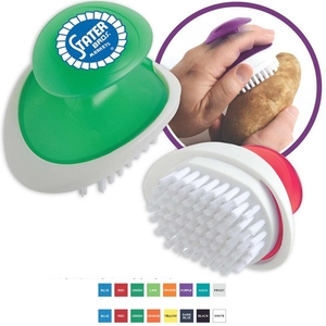 Pinceau ergonomique pour fruits et légumes, outil de coupe, se glisse à la main entre la poignée et la base, livré avec votre logo - Product Image 1