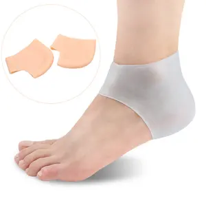 Silicone gel pads heel cushion foot care protectors moisturizing silicon gel heel socks