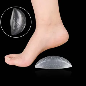 anti slip sticky massage silicone foot arch support insoles to cure flat foot