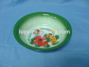 Plat d'<span class=keywords><strong>assiette</strong></span> de riz émaillé au design traditionnel bon marché motif de fleurs déco personnalisé pour les restaurants d'hôtel - Product Image 5