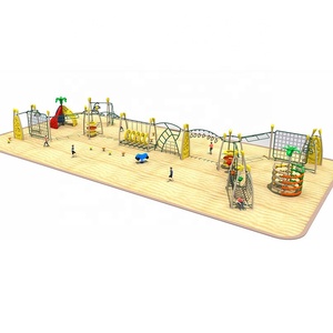 Jaring Memanjat Tempat Bermain Luar Ruangan Gaya Baru 2020 Anak-anak Pemanjat Plastik dan Slide Monyet Bar - Product Image 4
