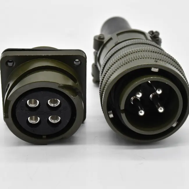 Amphenol MS3106A 22-22 S 4pin elektrische waterdichte militaire connector