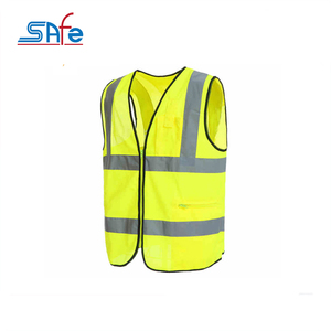 Mejor precio 100% Poliéster Seguridad Hi Vis Tela fluorescente Material reflectante para chaleco de seguridad