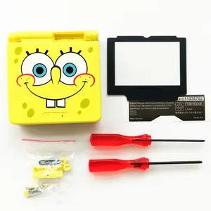 Giallo SpongeBob SquarePants Video Game Console Caso <span class=keywords><strong>di</strong></span> Shell Alloggiamento Pieno per GBA SP - Product Image 1