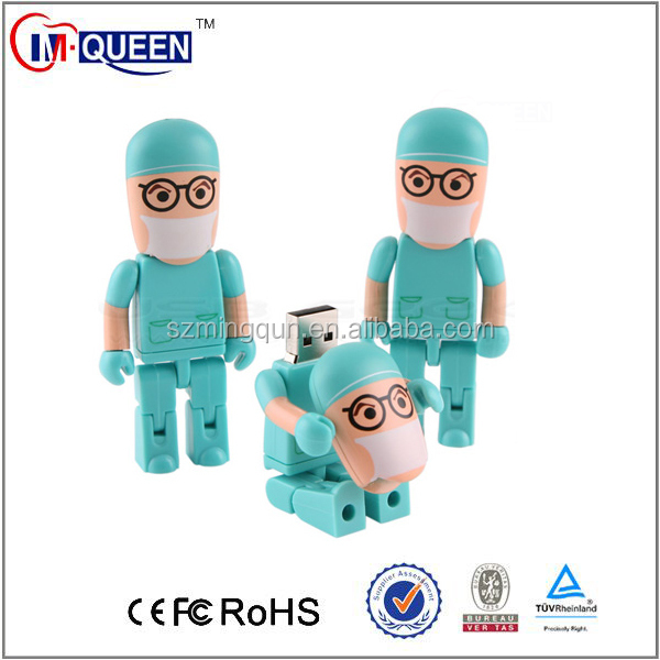 Robot forme Grade Une puce avec logo 4 GB 8 GB 16 GB 32 GB usb flash drive