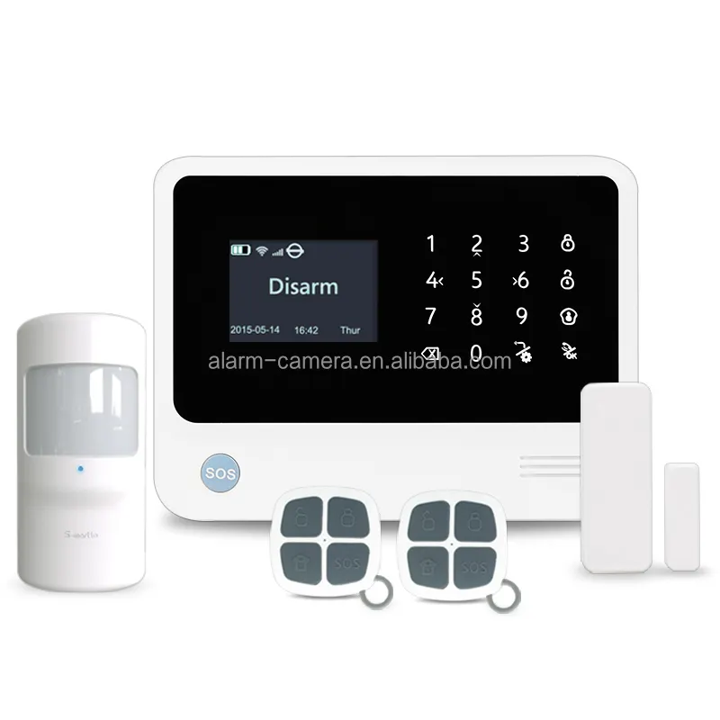 Smart Home Alarm System Support 100 IP Cameras TCP/IP Cloud Wireless WIFI/GPRS Home Security System Support CID Function