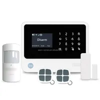 Smart home alarm system support 100 ip cameras tcp ip cloud wireless wifi gprs home security system