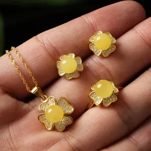 Braziliaanse Groothandel Gold Filled Sieraden Half Set