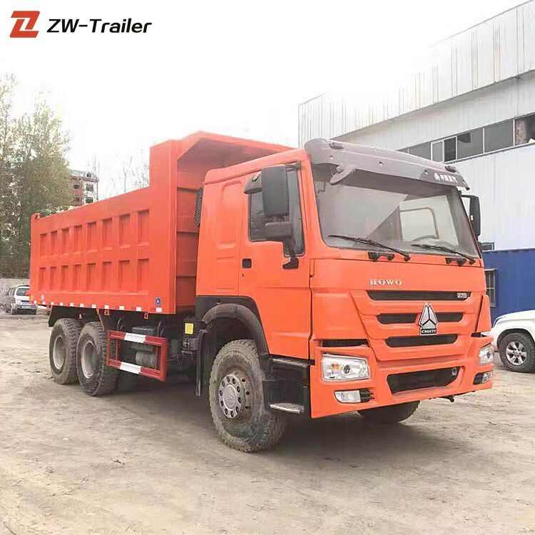 दूसरा हाथ 6X4 Sinotruk डम्पर ट्रक Howo डंप टिपर ट्रकों का इस्तेमाल किया बिक्री के लिए