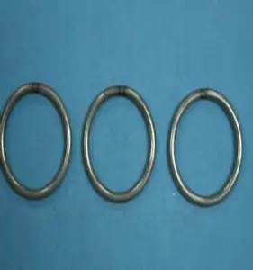 4pcs anillo en d Suppliers-Anillos redondos de Metal con hebilla plateada, accesorios de Hardware de Metal para bolsa, bolso, equipaje