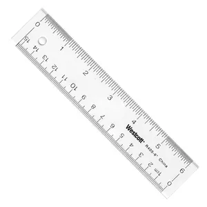 Rectangular Acrylic Ruler Drawing Tools Transparent Simple Acrylic Student Rulers