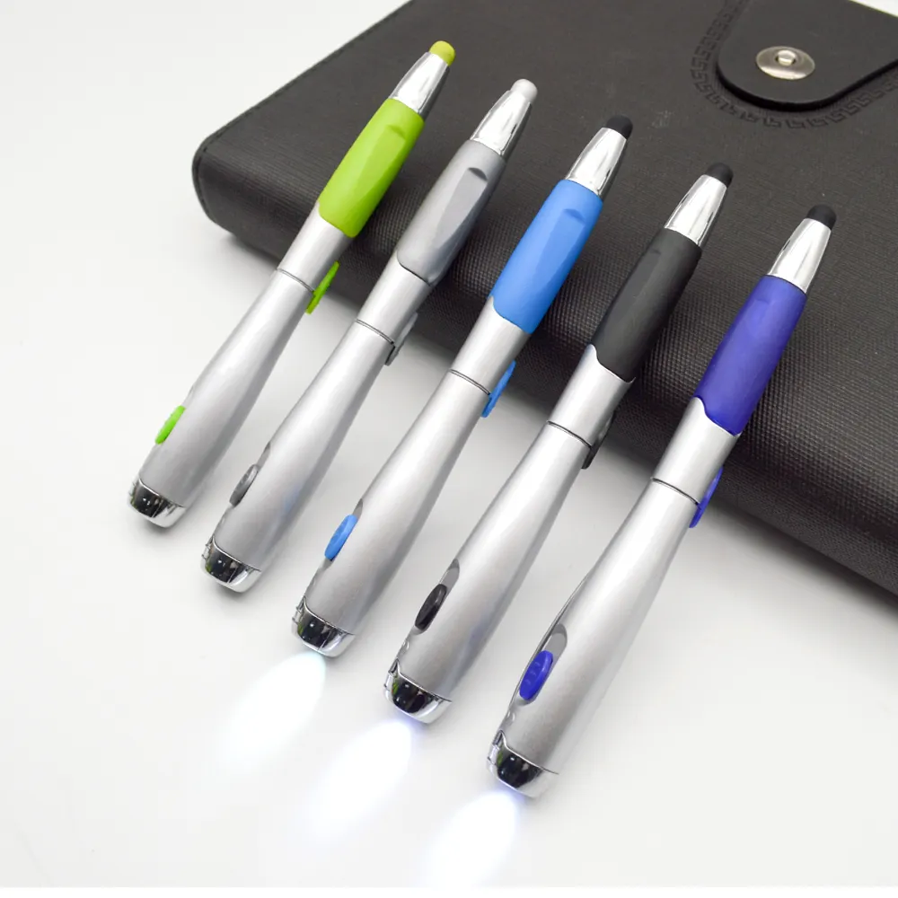 3 Function Pen Touch Screen Stylus / Ballpoint Pen / LED Flashlight.