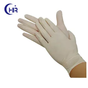 Non Sterile Natural Color Powder Free Latex Material Guantes For Restaurant