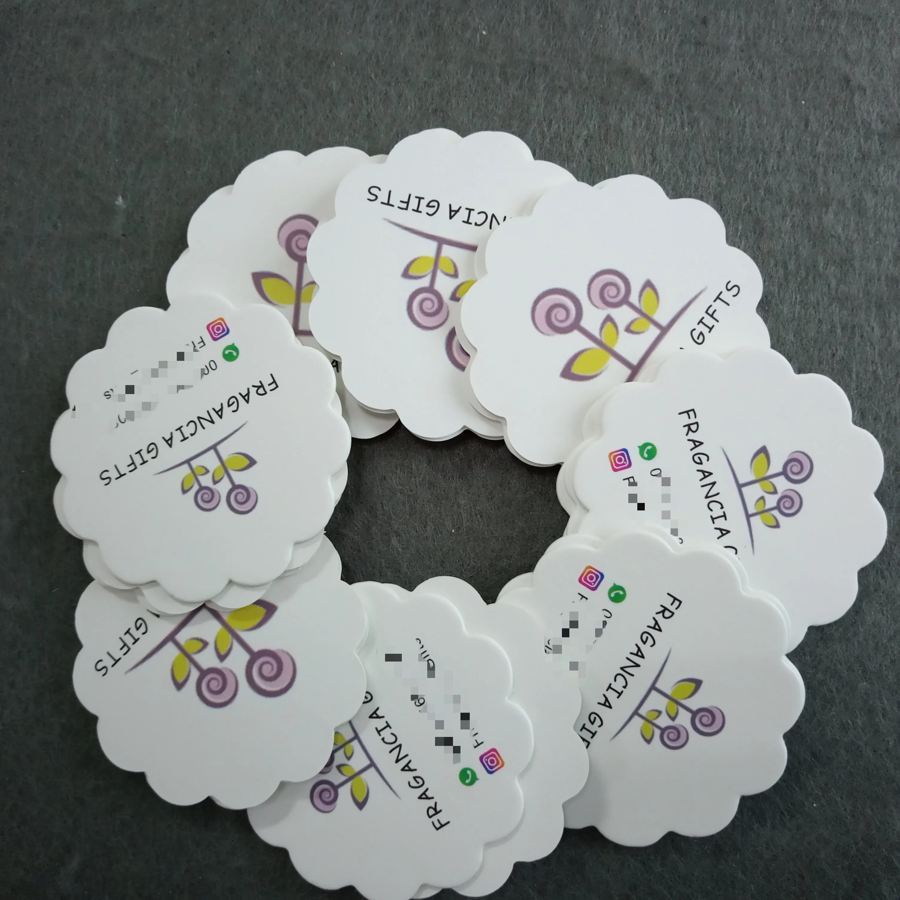 Custom design Eco friendly shape coated paper children clothing hang tag
