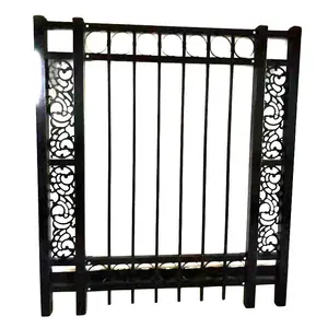 Moderna calda di vendita uso domestico recinzione di metallo disegno cancello in ferro battuto