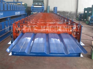 Farb stahl EPS und Steinwolle Sandwich platte Kaltwalzform maschinen Linie - Product Image 4