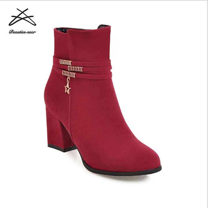 2018 New Arrival Roman Ankle Boot Low Heel Boots Women