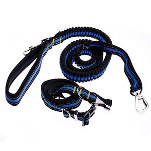 Tali Bungee Tali Anjing Bebas Genggam Reflektif Tali Penuntun Sabuk Pinggang Tali Anjing Carabiner untuk Latihan Lari - Product Image 4