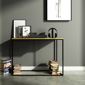 Modern Living Room Industrial <strong>Black</strong> Metal Rectangular Cocktail Table Coffee <strong>Console</strong> Table TV Stand - Product Image 3