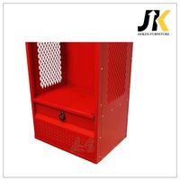 Casier métallique personnalisé à compartiments ouverts pour le rangement de matériel de golf, de football et d'équipements sportifs, solution d'organisation, armoire ignifuge