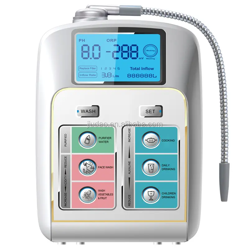 JEUDAO เครื่อง Ionizer น้ำไฮโดรเจนไอออไนเซอร์น้ำอัลคาไลน์