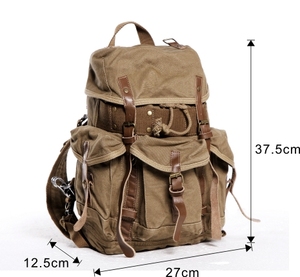 T 2296 Wholesale <strong>Backpack</strong> Mens Blank Canvas <strong>Drawstring</strong> <strong>Backpack</strong> - Product Image 4