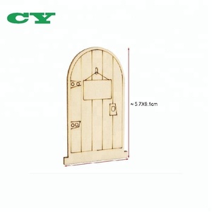Ins — paquet de 25 portes coupe <span class=keywords><strong>elfe</strong></span>, Mini porte en <span class=keywords><strong>bois</strong></span>, décoration Miniature, pour jardin - Product Image 4