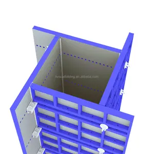 Ereção fácil b-forma coluna ajustável & parede tesoura modular vertical aço formal sistema de obturação para construção concreta