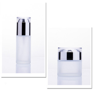 Glass <strong>Bottle</strong> GOLD Lid Frosted Matte Perfume 30ml Amber Glass Dropper Airless Lotion Serum <strong>Pump</strong> <strong>Bottle</strong> 50ml 120ml Silver - Product Image 6