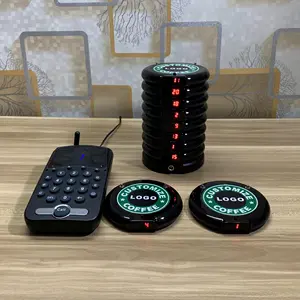 Hot bán phân trang Không Dây hệ thống thực phẩm buzzer cho nhà hàng hàng đợi máy nhắn tin thiết bị nước bằng chứng