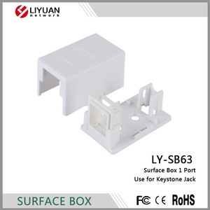 Boîtier Keystone <span class=keywords><strong>RJ45</strong></span> à <span class=keywords><strong>1</strong></span> <span class=keywords><strong>port</strong></span> Cat6 pour montage en surface UTP - Product Image 2