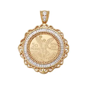 Xuping Jewelry-Colgante de estilo de Peso mexicano con chapado en oro de 18K, 33070