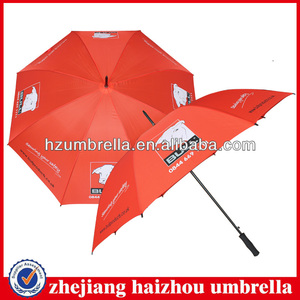 Red bull impresión de la insignia de golf paraguas, hermoso de impresión del sol y la lluvia paraguas de golf recta - Product Image 1
