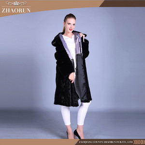 100% giacca di <span class=keywords><strong>pelliccia</strong></span> di visone lungo nero vero Parka in <span class=keywords><strong>pelliccia</strong></span> di visone nero classico <span class=keywords><strong>con</strong></span> <span class=keywords><strong>cappuccio</strong></span> - Product Image 6